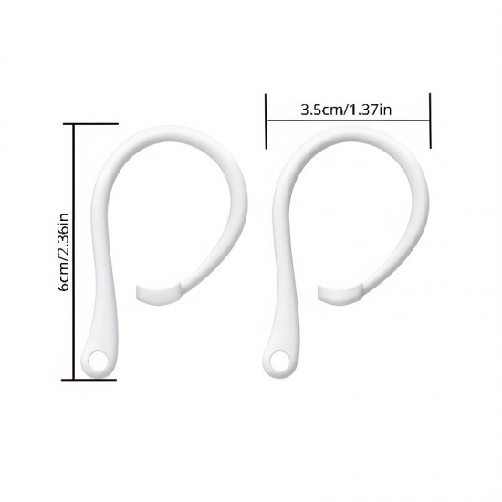 1 Pair Ear Hook Soft Silicone TPU Protective Earhooks