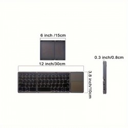 Wireless Three Fold Keyboard 