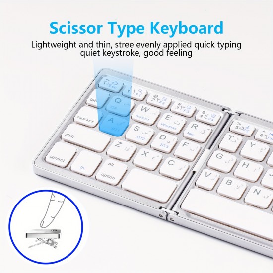 Wireless Three Fold Keyboard 