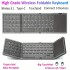 Portable foldable wireless keyboard with touchpad