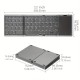 Portable foldable wireless keyboard with touchpad