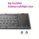 Portable foldable wireless keyboard with touchpad