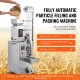 Automatic Particle Packaging Machine, 0.002-0.22lbs/1-100g, Multi-Function Weighing Packing Machine, Filling Sealling Mchine for Tea Seeds Grains Flour Beans Glitter