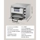 Commercial Electric Pizza Oven - 16-Inch Counter Pizza Maker with Double Deck Layers, Stainless Steel Construction, Multipurpose Indoor Oven for Baking Pizzas, Pretzels, Bread, and More - Ideal for Home, Restaurant, and Parties
