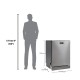 Equator 24 in Dishwasher Top Control 3rd Rack 15 place 3.4g Built-in QUIET 51 dB 110V