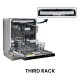 Equator 24 in Dishwasher Top Control 3rd Rack 15 place 3.4g Built-in QUIET 51 dB 110V