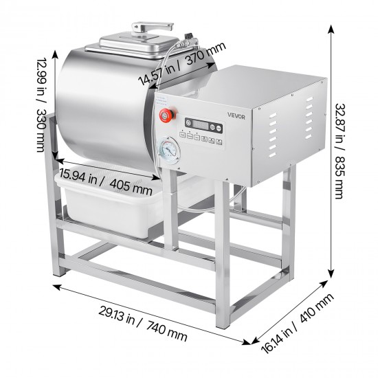 Vacuum Meat Tumbler Marinator Machine 40L for Chicken Steak Commercial