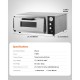 Electric Pizza Oven - 18-Inch Commercial Pizza Ovens 842F Max Temp 1740W Large Pizza Oven Counter with Temp & Time Control Built-in Thermometer Indoor Pizza Maker for Restaurant & Home Use - Perfect for Crispy Pizzas, Baking Bread, Pastries