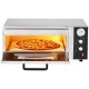Electric Pizza Oven - 18-Inch Commercial Pizza Ovens 842F Max Temp 1740W Large Pizza Oven Counter with Temp & Time Control Built-in Thermometer Indoor Pizza Maker for Restaurant & Home Use - Perfect for Crispy Pizzas, Baking Bread, Pastries