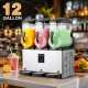 8/12 Gallon Commercial Slushy Machine, Tanks 4 Gallon Each Stainless Steel Frozen Drink Maker with Digital Control, Fast Cooling Food-Grade Slush Machine for Restaurant Bar Party Commercial & Home Use