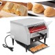 Commercial Toaster Heavy Duty Industrial Conveyor Toaster Restaurant Conveyor Toaster 2400W High Power Supports 7 Speed Gears Multi Heating Modes with Dual Way Output Design Ideal for Bakery Coffee Shop Hotel and Commercial Kitchen Breakfast Service