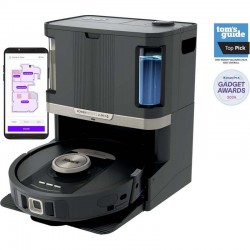 Shark PowerDetect NeverTouch Pro Robot Vacuum & Mop with Self-Empty HEPA Base, Self-Refill, Self-Wash & Dry Mop System, LiDAR Navigation, WiFi App Control, RV2820ZE, Black - New