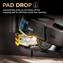 Shark PowerDetect NeverTouch Pro Robot Vacuum & Mop with Self-Empty HEPA Base, Self-Refill, Self-Wash & Dry Mop System, LiDAR Navigation, WiFi App Control, RV2820ZE, Black - New
