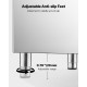 Ice Storage Bin - 250LBS Capacity Stainless Steel Ice Storage with Water Filter, Adjustable Anti-Slip Rubber Feet & 8-Hour Insulation, Ideal for Restaurants, Hotels & Beverage Shops