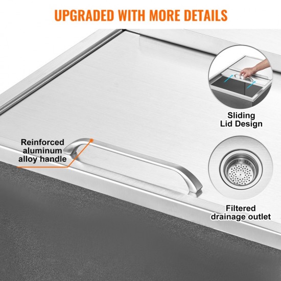 Large Capacity Drop-in Ice Chest - 27