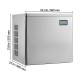 Commercial Ice Maker - 450 lbs/Day Stainless Steel Ice Machine with Scheduled Ice-Making, Self-Cleaning Function, and Adjustable Thickness for Restaurant, Bar, Cafe, Hotel - High Capacity Ice Production Fast Ice Cubes Ready in 12-15 Minutes