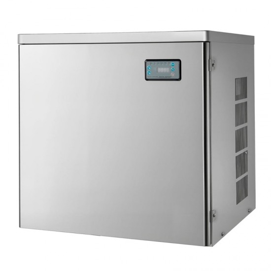 Commercial Ice Maker - 450 lbs/Day Stainless Steel Ice Machine with Scheduled Ice-Making, Self-Cleaning Function, and Adjustable Thickness for Restaurant, Bar, Cafe, Hotel - High Capacity Ice Production Fast Ice Cubes Ready in 12-15 Minutes