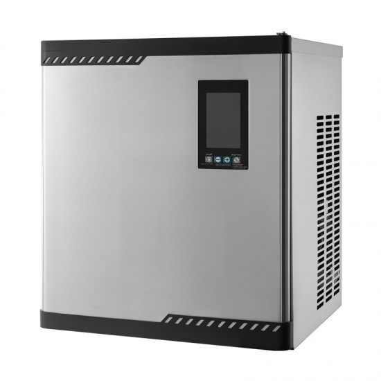 Commercial Ice Maker Machine - Head 300 Lbs/Day Stainless Steel Ice Maker with Scheduled Ice-Making, Self-Cleaning, Adjustable Thickness for Restaurant, Bar, Cafe, Hotel - Heavy Duty Ice Production