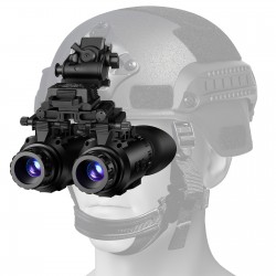 Hunting Night Vision Goggles, Adult Night Vision Monocular Telescope, 2688x1520CMOS Helmet Mounted Headset, Manual Focusing 20mm Lens, Portable Outdoor Hunting, Camping Night Monitoring