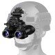 Hunting Night Vision Goggles, Adult Night Vision Monocular Telescope, 2688x1520CMOS Helmet Mounted Headset, Manual Focusing 20mm Lens, Portable Outdoor Hunting, Camping Night Monitoring