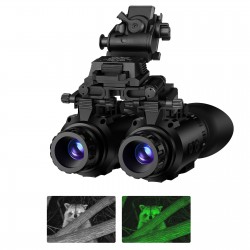 Hunting Night Vision Goggles, Adult Night Vision Monocular Telescope, 2688x1520CMOS Helmet Mounted Headset, Manual Focusing 20mm Lens, Portable Outdoor Hunting, Camping Night Monitoring