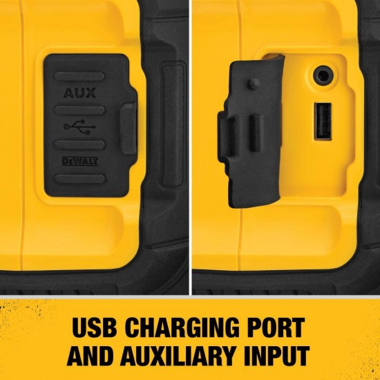 20-Volt MAX Lithium-Ion Cordless Bluetooth Speaker with (2) 5.0 Ah Batteries and Charger