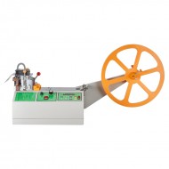Automatic Webbing Cutting Machine Hot and Cold Ribbon Cutting Tool with Adjustable Temperature, LCD Display, & High-Precision Cutting for Nylon Webbing, Elastic Bands, Shoelaces, & More & Tapes Cutter for Various Materials