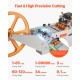 Automatic Webbing Cutting Machine Hot and Cold Ribbon Cutting Tool with Adjustable Temperature, LCD Display, & High-Precision Cutting for Nylon Webbing, Elastic Bands, Shoelaces, & More & Tapes Cutter for Various Materials