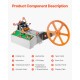 Automatic Webbing Cutting Machine Hot and Cold Ribbon Cutting Tool with Adjustable Temperature, LCD Display, & High-Precision Cutting for Nylon Webbing, Elastic Bands, Shoelaces, & More & Tapes Cutter for Various Materials
