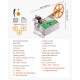 Automatic Webbing Cutting Machine Hot and Cold Ribbon Cutting Tool with Adjustable Temperature, LCD Display, & High-Precision Cutting for Nylon Webbing, Elastic Bands, Shoelaces, & More & Tapes Cutter for Various Materials