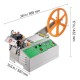 Automatic Webbing Cutting Machine Hot and Cold Ribbon Cutting Tool with Adjustable Temperature, LCD Display, & High-Precision Cutting for Nylon Webbing, Elastic Bands, Shoelaces, & More & Tapes Cutter for Various Materials