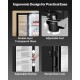 8.1 CU.FT Commercial Merchandiser Refrigerator - Glass Door Display Refrigerator Upright Fridge - Beverage Cooler Merchandiser with 4 Adjustable Shelves, Soft LED Lighting, Energy-Saving Automatic Defrost, Rapid Cooling (Black)