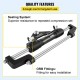 Hydraulic Steering Cylinder 300 - Front Mount Outboard Marine Steering Kit for Center Console, Bass & Offshore Fishing Boats - Corrosion-Resistant Aluminum Alloy, Built-In Two-Way Lock, ORB Fitting - Ideal for Hydraulic Steering System Without Hose & Helm