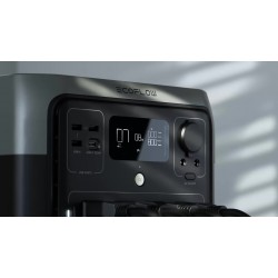 Portable Power Station RIVER 2 Pro 700 with 220W Portable Solar Panel (Separate Shipment), Solar Power Bank 716Wh LiFePO4 Battery and 4x800W AC Outlets, Power Station for Home Backup Outdoors Camping RV or Home Use