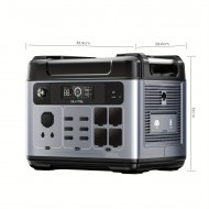 2048Wh/2400W Portable Power Station with Line, UPS Power Supply with Lifepo4 Battery, Fast Charge High Capacity, Charging Adjustment Knob, 3500+ Life Cycles Solar Generator for Home, Camping & RV, Travelling, Outdoor & Off-Grid Adventures