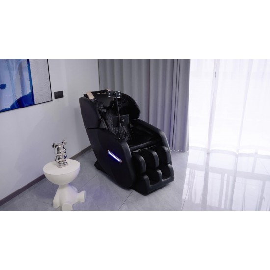 Zero Gravity Full Body Massage Chair Recliner Includes Heating, Airbags, Wireless Speaker, Foot Roller, And Touch Screen