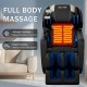 Zero Gravity Full Body Massage Chair Recliner Includes Heating, Airbags, Wireless Speaker, Foot Roller, And Touch Screen