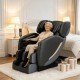 Real Relax Luxury Zero-Gravity Massage Chair Recliner with Full Body Air Pressure, 6 Auto/Manual Modes, 8-Point Rollers, Heat/Vibration Suitable for Home, Office, Hotel Use - Plug & Play Corded Massage System