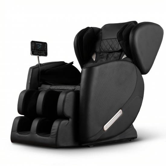 Zero Gravity Full Body Massage Chair Recliner with Heating, Airbags, Wireless Speaker, Foot Roller, And Touch Screen