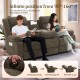 Personal Care Massage Chair, Three-Seater Sofa with Massage And Heating Function, Multi-Person Sofa with Manual Adjustment Back, with USB And Type-C Interface, Built-In Cup Holder And Side Bag, Suitable for Living Room, Home Theater, Premium Fabric