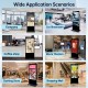 1pc Black 43-Inch Digital Signage Kiosk Display 1080P Digital Kiosk Interactive Displays Floor Standing 2K IPS Smart Indoor Interactive LCD Commercial Kiosk with Android 11 System Interactive Advertising Media Player (Two Types Available: Non-Touchs