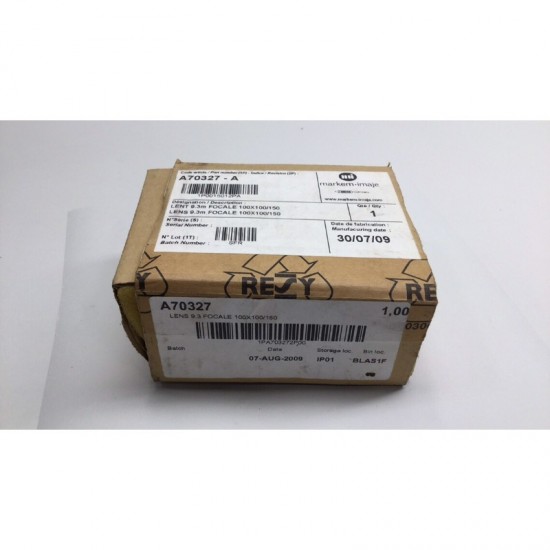 Markem Imaje A70327-A Lens 9.3m Focale 100x100/150