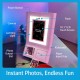 HP Sprocket Photobooth 3x4 Photo Printer Bundle with Zink Paper (100 Sheets) & Carrying Case