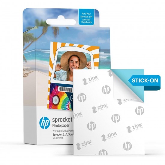 HP Sprocket Photobooth 3x4 Photo Printer Bundle with Zink Paper (100 Sheets) & Carrying Case