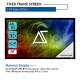 100-inch Fixed Frame Projector Screen Compatible for 4K/8K Ultra HD & 3D, Panel Wall-Mounted Indoor Projection Screen Suitable for Home Theater Cinema, CINEWHITE UHD-B, for Use with Projectors
