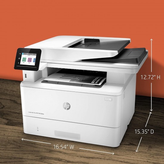 LaserJet Pro M428fdn Multifunction Black and white Printer, Copier, Scanner, Fax; Built-in Ethernet & 2-Sided Printing
