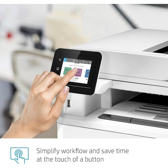 LaserJet Pro M428fdn Multifunction Black and white Printer, Copier, Scanner, Fax; Built-in Ethernet & 2-Sided Printing